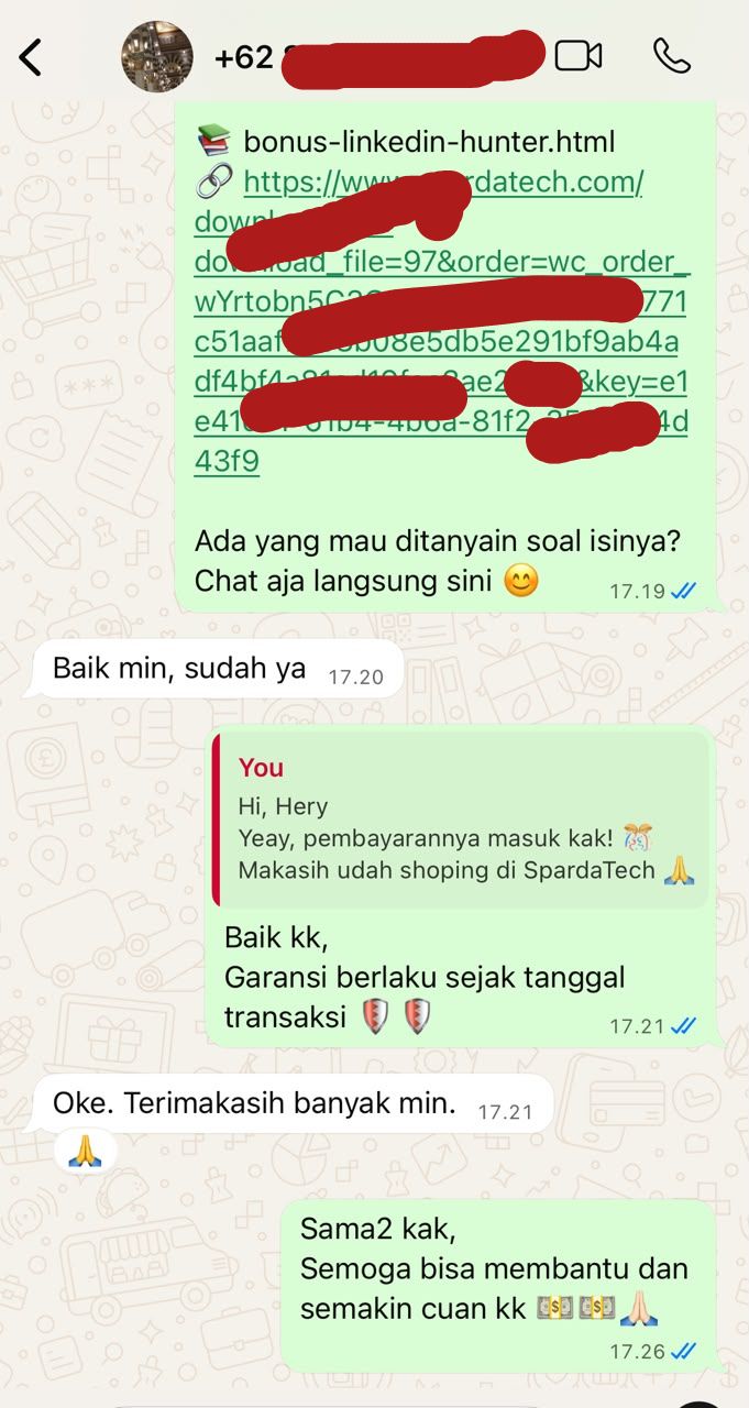 Bukti Pembelian Customer