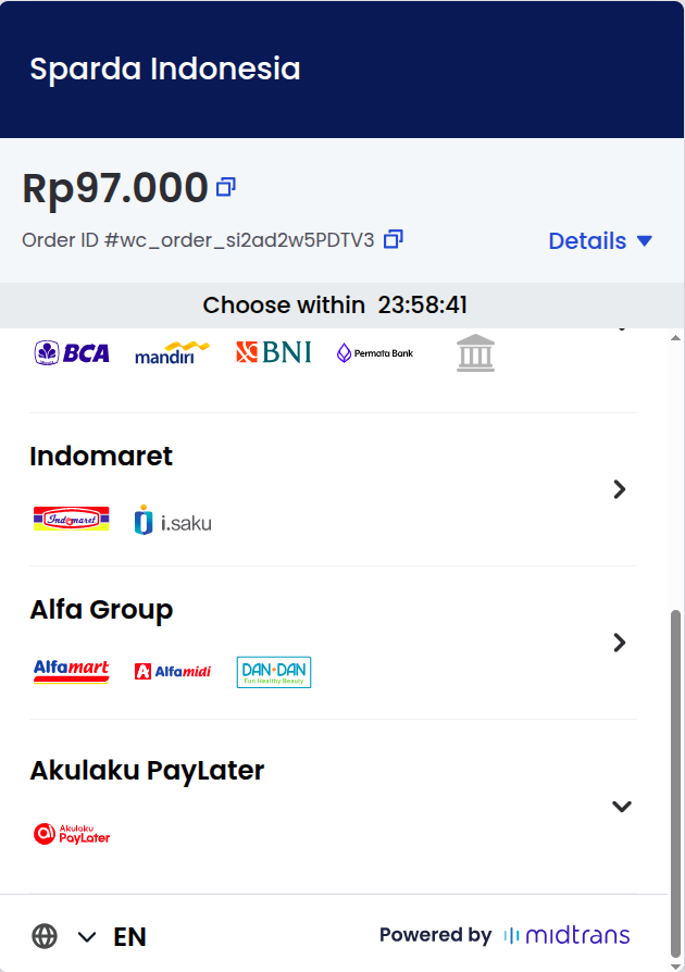 Checkout Aman Midtrans